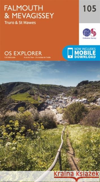 Falmouth and Mevagissey, Truro and St Mawes Ordnance Survey 9780319243077 Ordnance Survey - książka