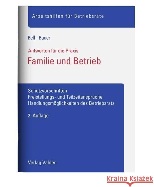 Familie und Betrieb Bell, Regina, Bauer, Anna 9783800671748 Vahlen - książka