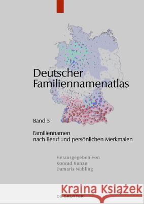 Familiennamen nach Beruf und persönlichen Merkmalen  9783110427820 De Gruyter Mouton - książka