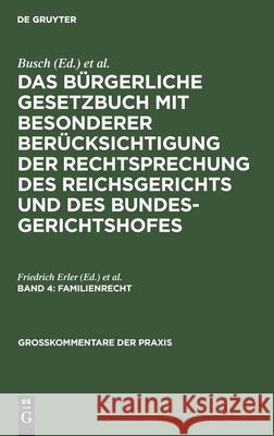 Familienrecht Friedrich Erler, Sayn 9783111193380 De Gruyter - książka