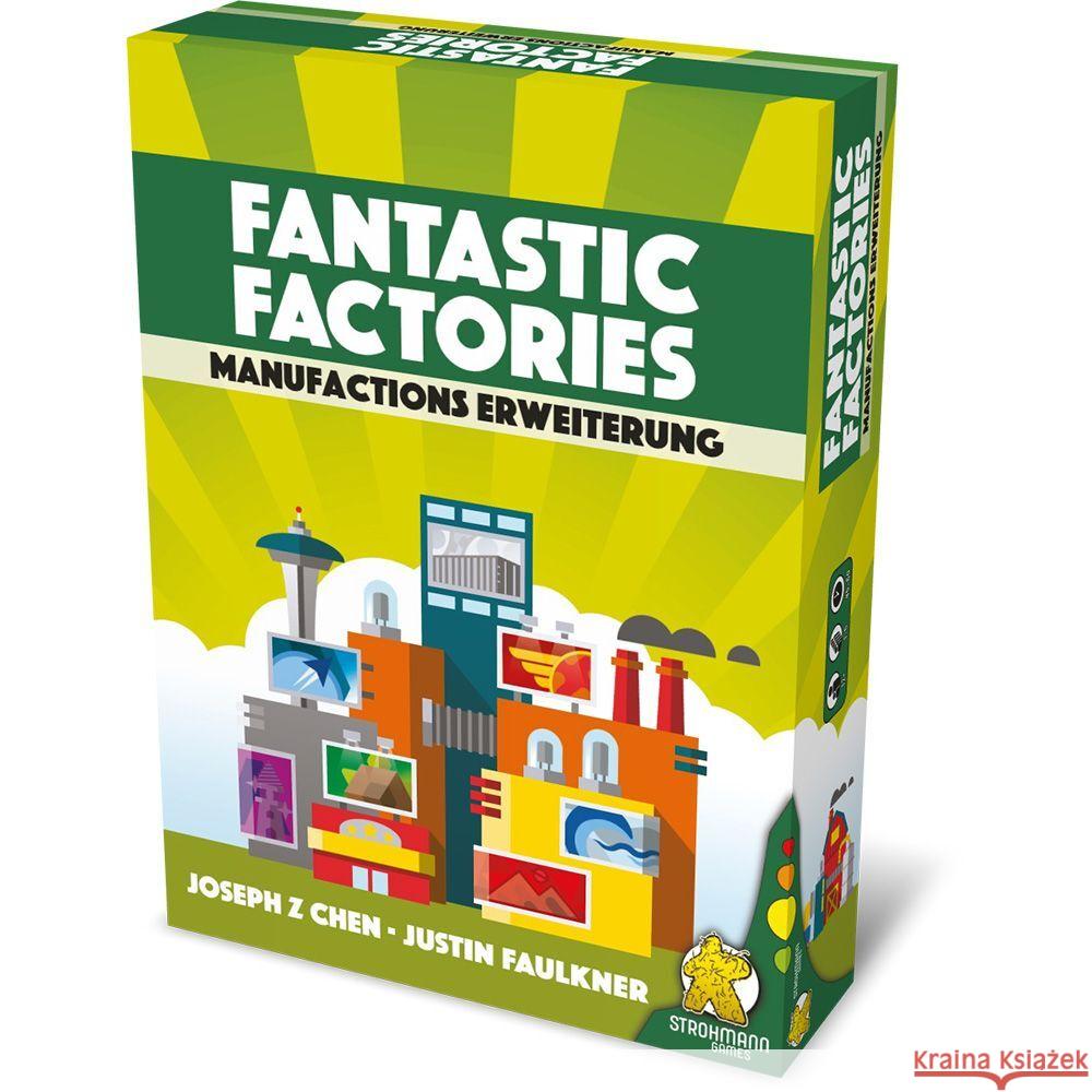 Fantastic Factories: Manufactions (Erweiterung) Chen, Joseph Z., Faulkner, Justin 4270001356147 Strohmann Games - książka