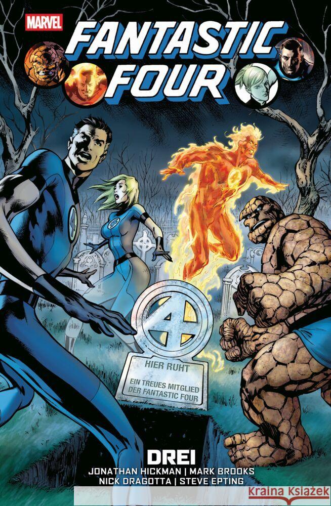 Fantastic Four: Drei Hickman, Jonathan, Epting, Steve, Brooks, Mark 9783741646119 Panini Manga und Comic - książka
