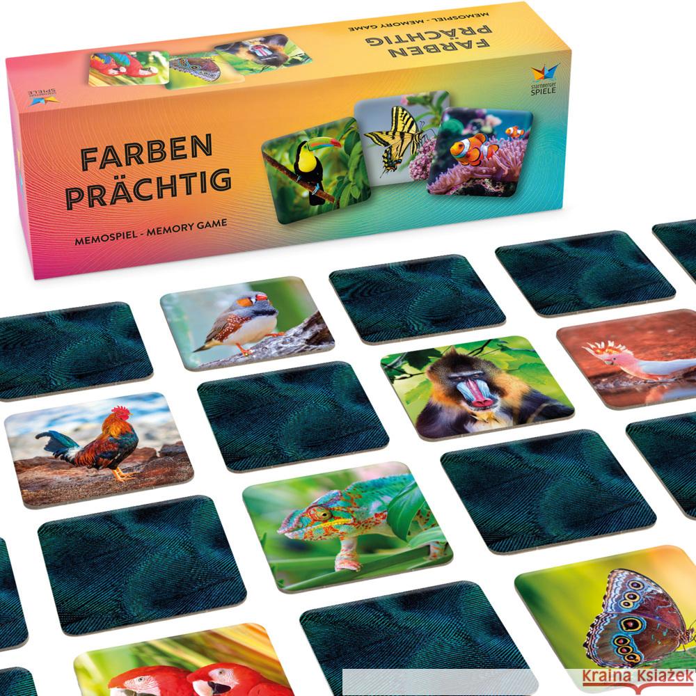 Farbenprächtig - Memospiel Philippeit, Tanja 4260472860700 Starnberger Spiele - książka