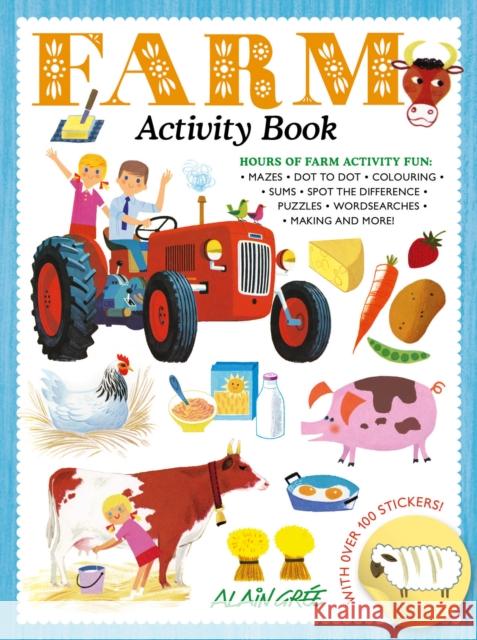 Farm Activity Book Alain Gree   9781787080348 Button Books - książka