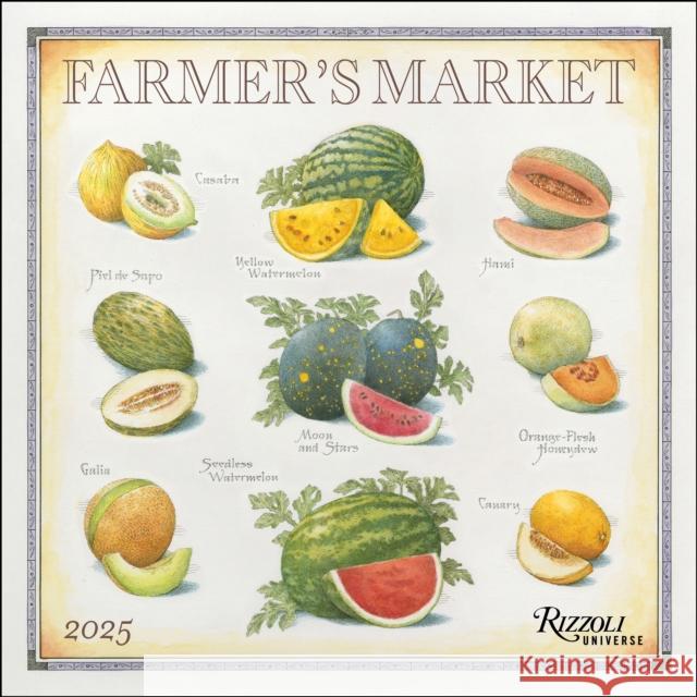 Farmer's Market 2025 Wall Calendar John Burgoyne 9780789344779 Universe Publishing - książka