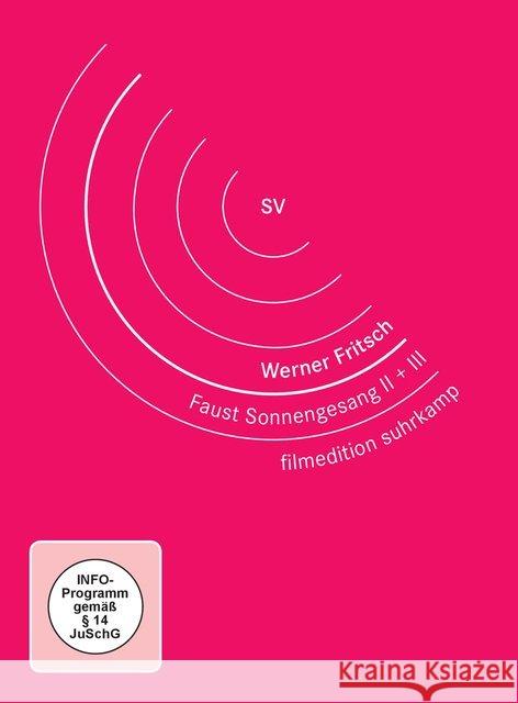 Faust Sonnengesang II + III, 1 DVD : Deutschland  9783518135433 Suhrkamp - książka