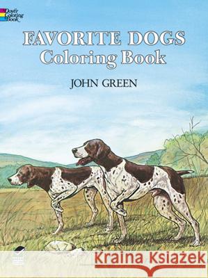 Favorite Dogs Coloring Book John Green 9780486245522  - książka