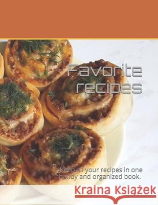 Favorite recipes: Keep all your recipes in one handy and organized book. size 8,5