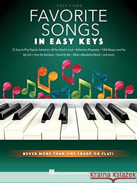 Favorite Songs - In Easy Keys: Never More Than One Sharp or Flat! UNKNOWN 9781705142578 Hal Leonard Corporation - książka