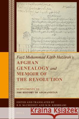 Fayż Muḥammad Kātib Hazārah’s Afghan Genealogy and Memoir of the Revolution: Supplements to The History of Afghanistan Robert McChesney, Mohammad Mehdi Khorrami 9789004391826 Brill - książka