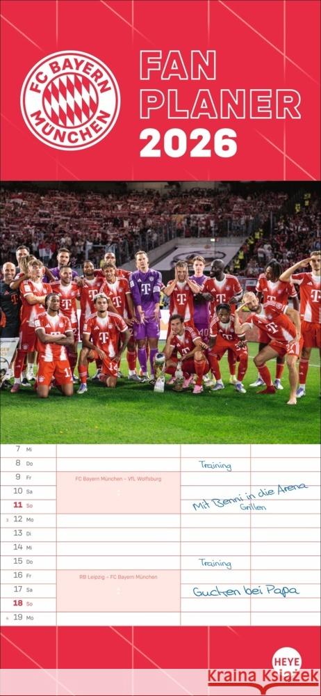 FC Bayern München Fanplaner 2026  9783756410125 Heye - książka