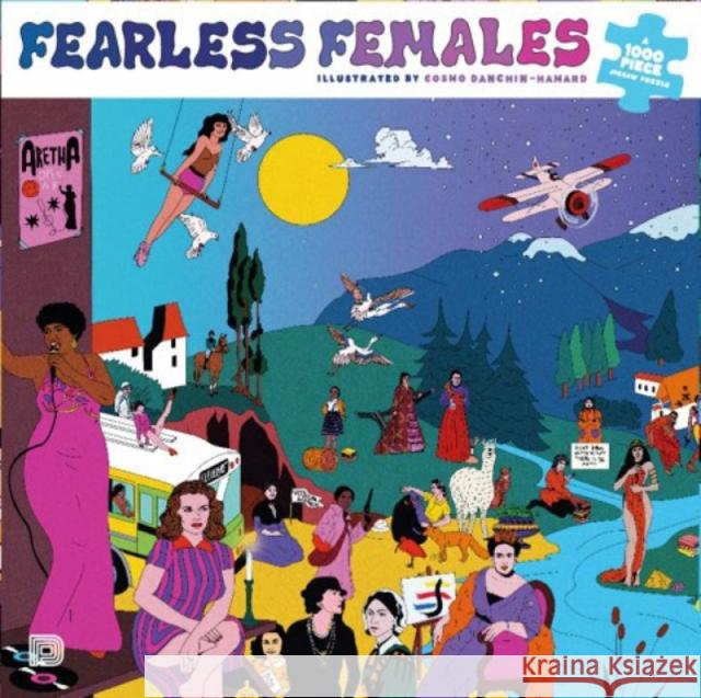 Fearless Females: A 1000 Piece Jigsaw Puzzle Cosmo Danchin-Hamard 9789188369727 Dokument Forlag - książka