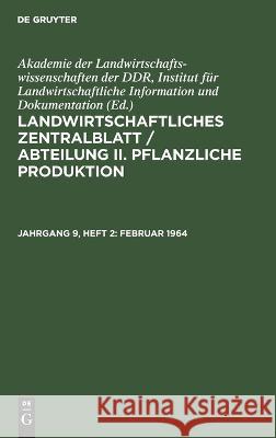 Februar 1964 No Contributor 9783112614457 De Gruyter - książka