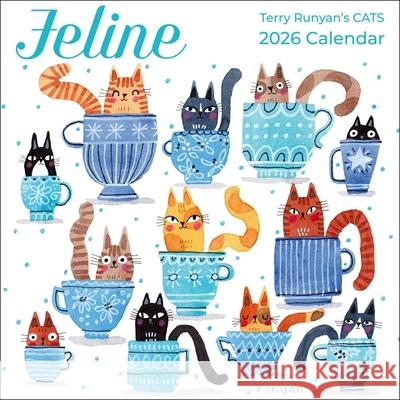 Feline 2026 Mini Wall Calendar Terry Runyan 9781524899943 Andrews McMeel Publishing - książka