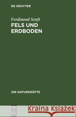 Fels Und Erdboden: Lehre Von Der Entstehung Und Natur Des Erdbodens Ferdinand Senft 9783486723540 Walter de Gruyter - książka