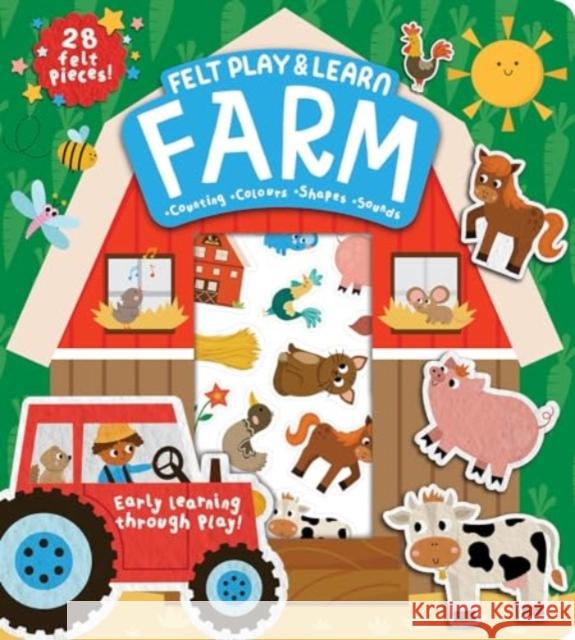 Felt Play & Learn Farm Alice Barker 9781801059367 Gemini Books Group Ltd - książka