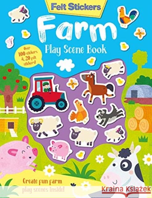 Felt Stickers Farm Play Scene Book Kit Elliot 9781789585285 Gemini Books Group Ltd - książka