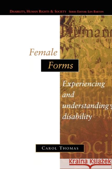 Female Forms Carol Thomas 9780335196937  - książka