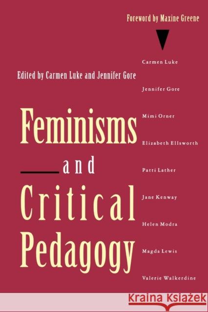 Feminisms and Critical Pedagogy Carmen Luke Luke Carmen                              Carmen Luk 9780415905343 Routledge - książka