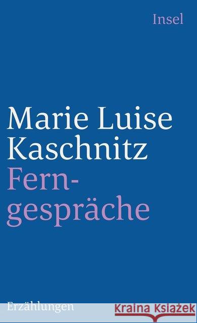 Ferngespräche Kaschnitz, Marie L. 9783458331223 Insel Verlag - książka