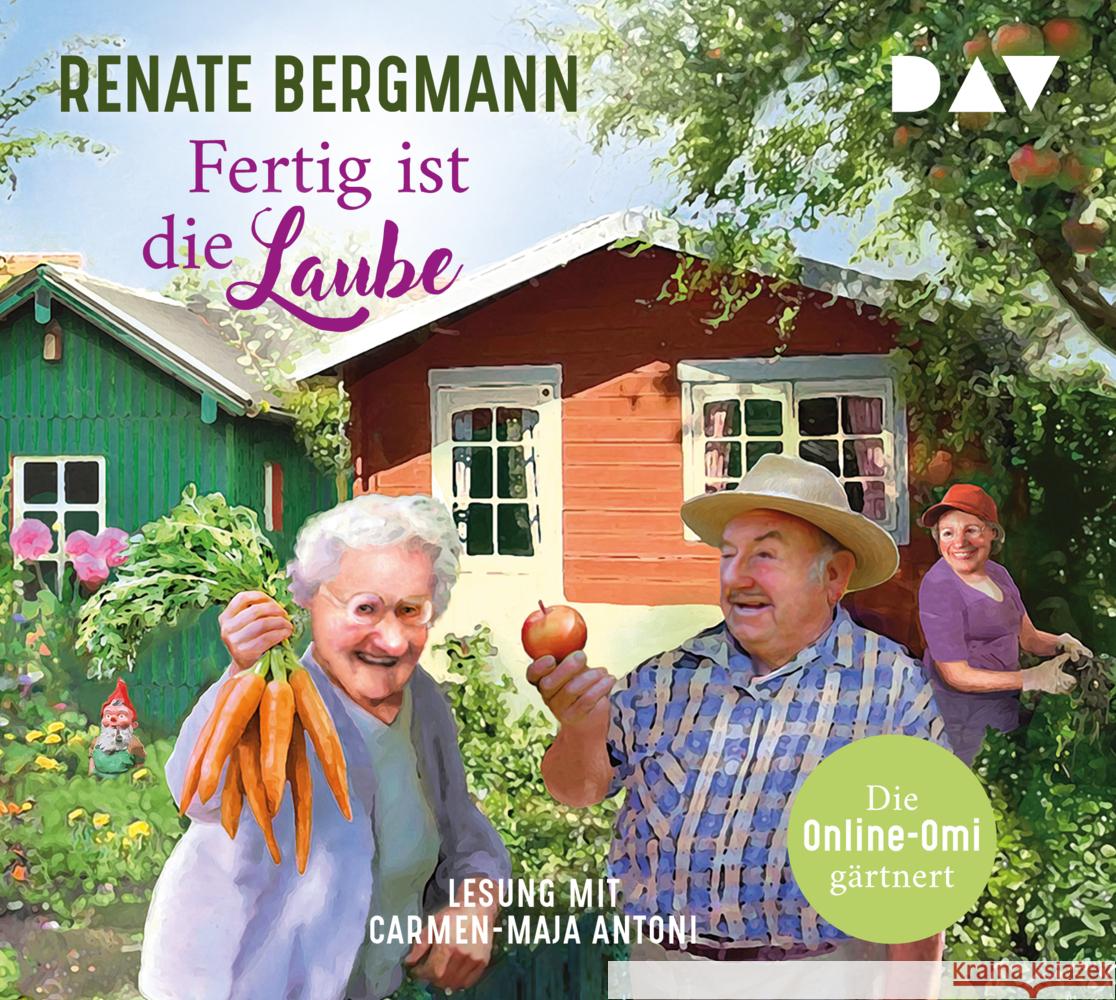 Fertig ist die Laube. Die Online-Omi gärtnert, 4 Audio-CDs Bergmann, Renate 9783742419705 Der Audio Verlag, DAV - książka