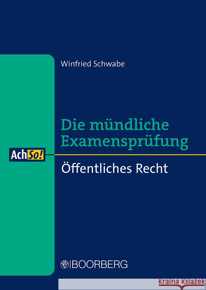 Öffentliches Recht Schwabe, Winfried 9783415075023 Boorberg - książka