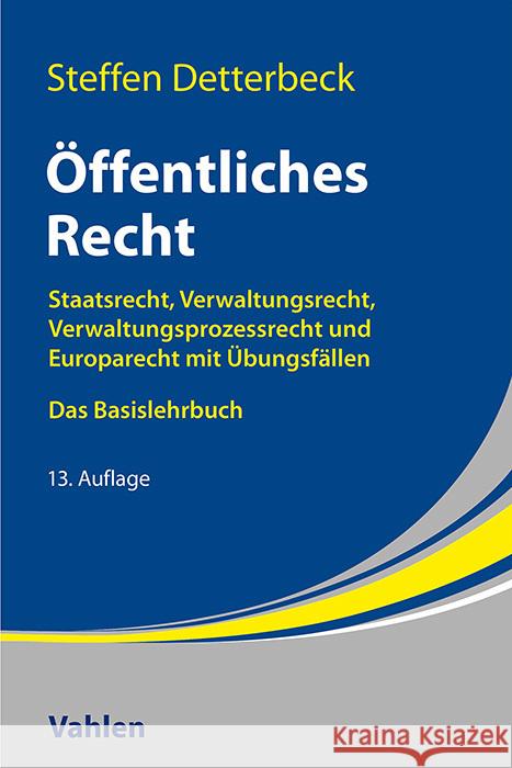 Öffentliches Recht Detterbeck, Steffen 9783800674213 Vahlen - książka