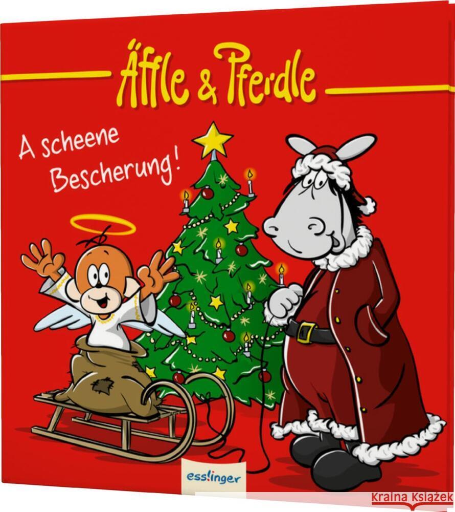 Äffle & Pferdle: A scheene Bescherung! Volz, Heiko 9783480238729 Esslinger in der Thienemann-Esslinger Verlag  - książka
