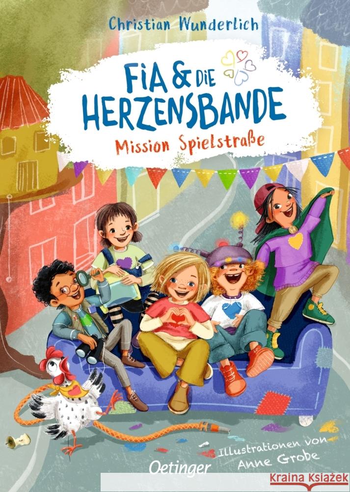 Fia & die Herzensbande 1. Mission Spielstraße Wunderlich, Christian 9783751206051 Oetinger - książka