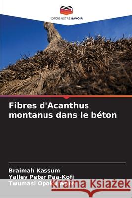 Fibres d'Acanthus montanus dans le béton Kassum, Braimah, Paa-Kofi, Yalley Peter, Ware, Twumasi Opoku 9786208703127 Editions Notre Savoir - książka