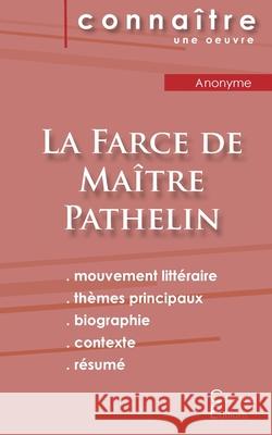 Fiche de lecture La Farce de Maître Pathelin (Analyse littéraire de référence et résumé complet) Anonyme 9782367888187 Les Editions Du Cenacle - książka