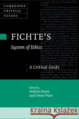 Fichte's System of Ethics  9781108727808 Cambridge University Press - książka