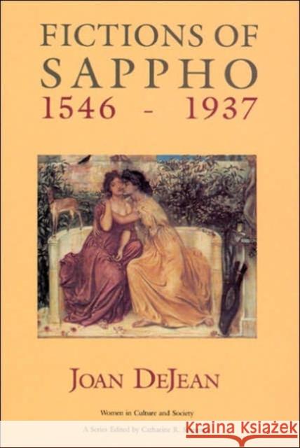 Fictions of Sappho, 1546-1937 Joan E. Dejean Catherine R. Stimpson Catharine R. Stimpson 9780226141367 University of Chicago Press - książka