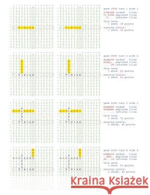 Fifty Scrabble Box Scores Games 2001-2050 MR Francis Gurtowski 9781540561084 Createspace Independent Publishing Platform - książka