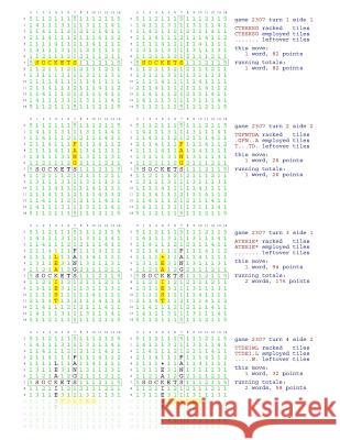 Fifty Scrabble Box Scores Games 2301-2350 MR Francis Gurtowski 9781540561374 Createspace Independent Publishing Platform - książka