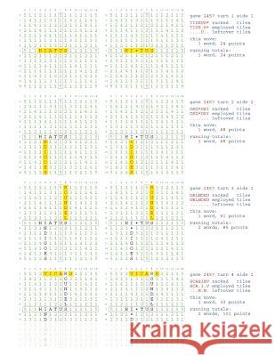 Fifty Scrabble Box Scores Games 2451-2500 MR Francis Gurtowski 9781540561497 Createspace Independent Publishing Platform - książka