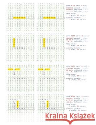 Fifty Scrabble Box Scores Games 4251-4300 MR Francis Gurtowski 9781540695796 Createspace Independent Publishing Platform - książka