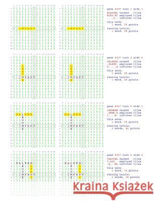 Fifty Scrabble Box Scores Games 4301-4350 MR Francis Gurtowski 9781540591319 Createspace Independent Publishing Platform - książka