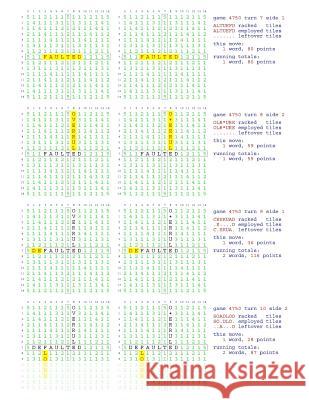 Fifty Scrabble Box Scores Games 4701-4750 MR Francis Gurtowski 9781540591609 Createspace Independent Publishing Platform - książka