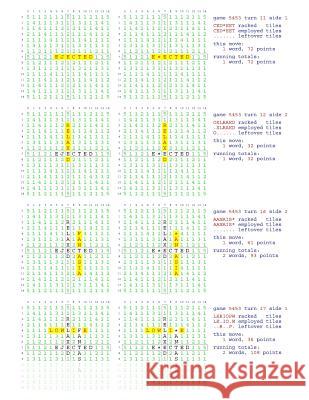 Fifty Scrabble Box Scores Games 5451-5500 MR Francis Gurtowski 9781540658814 Createspace Independent Publishing Platform - książka