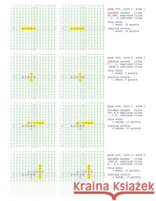 Fifty Scrabble Box Scores Games 601-650 MR Francis Gurtowski 9781540361936 Createspace Independent Publishing Platform - książka