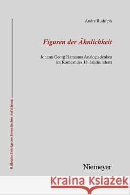 Figuren der Ähnlichkeit Rudolph, Andre 9783484810297 Max Niemeyer Verlag - książka