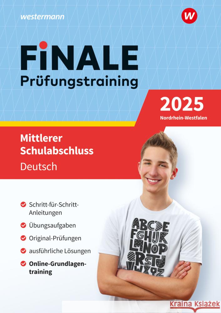 FiNALE - Prüfungstraining Mittlerer Schulabschluss Nordrhein-Westfalen, m. 1 Beilage Heinrichs, Andrea, Wolff, Martina 9783071725065 Westermann Lernwelten - książka