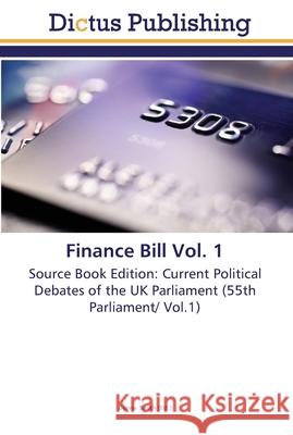 Finance Bill Vol. 1 Smith, Donna 9783845468068 Dictus Publishing - książka