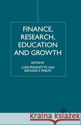 Finance, Research, Education and Growth L. Paganetto E Phelps  9781349407149 Palgrave Macmillan - książka