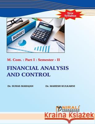 Financial Analysis and Control Suhas D 9789389944075 Nirali Prakashan - książka