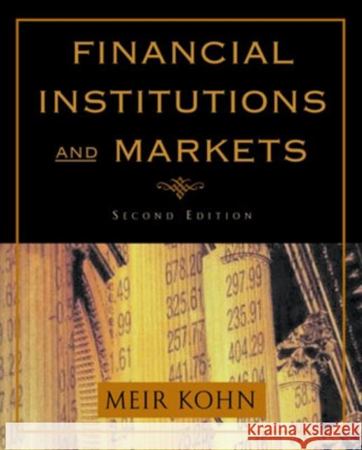 Financial Institutions and Markets Meir Kohn 9780195134728 Oxford University Press - książka