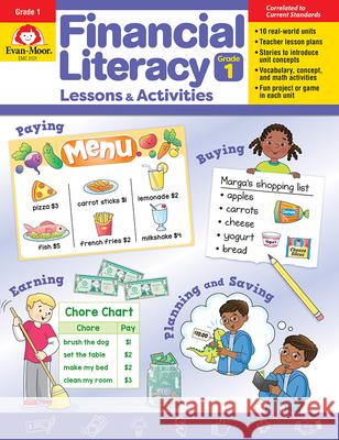 Financial Literacy Lessons and Activities, Grade 1 - Teacher Resource Evan-Moor Corporation 9781645142652 Evan-Moor Educational Publishers - książka