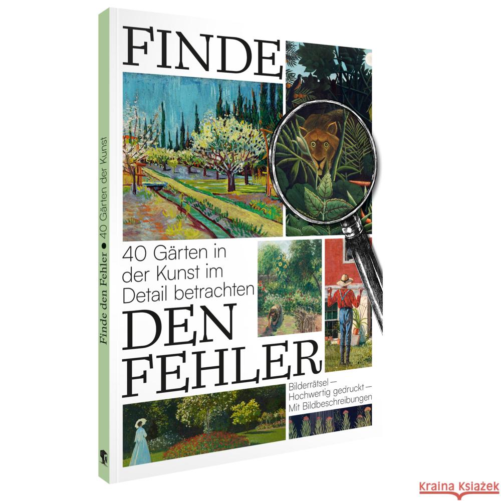 Finde den Fehler - 40 Gärten in der Kunst  9783968491752 Favoritenpresse - książka