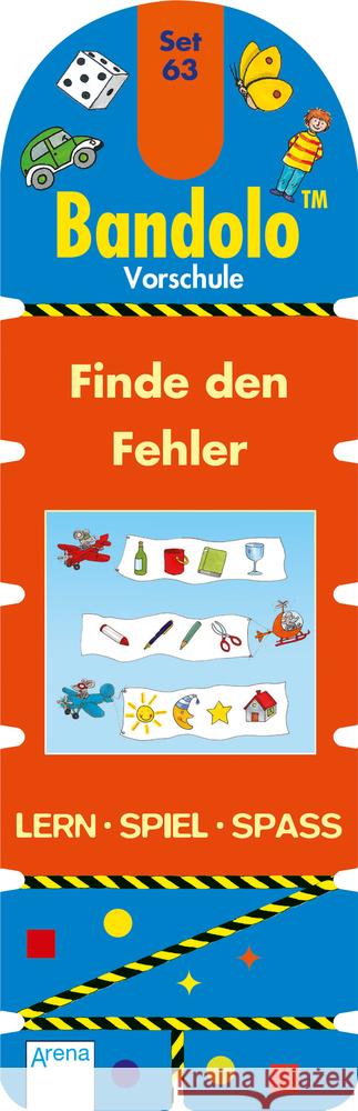 Finde den Fehler : Bandolo Set 63 Barnhusen, Friederike 9783401716428 Arena - książka